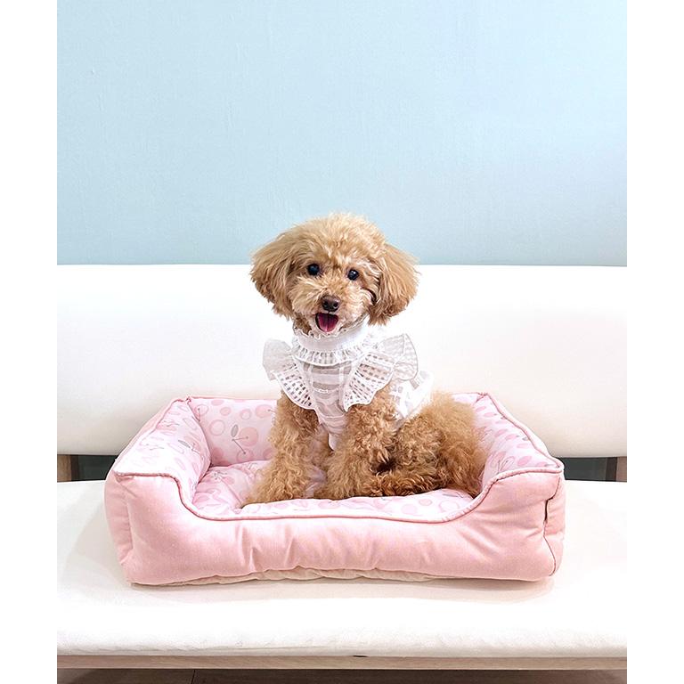 adorable Pet's ひんやりさくらんぼベッド スクエア M 接触冷感 熱中症