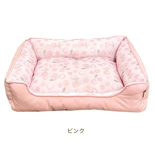 adorable Pet's ひんやりさくらんぼベッド スクエア M 接触冷感 熱中症