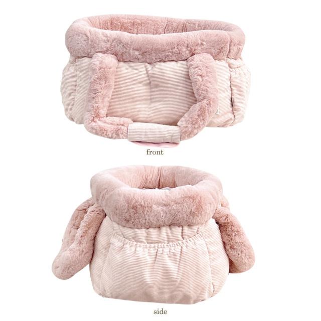 tassu タッス コーデュロイ ファー キャリーバッグ ベッド 犬猫