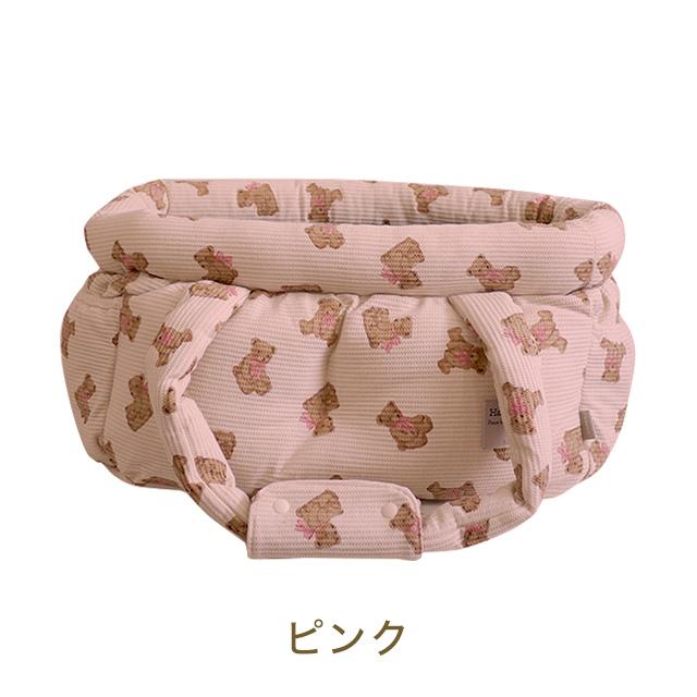 くまプリントワッフル 2WAY ドライブバッグ ピンク 7kgまで 【公式通販】