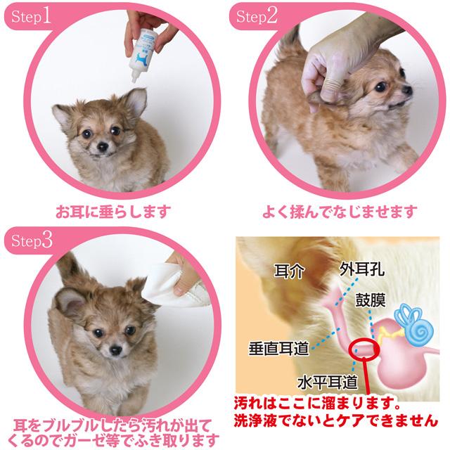 イヤーリフレッシュ 安心ケア 25ml トーラス 犬耳洗浄剤 犬用 ケア用品 ペット｜chuchutail｜02