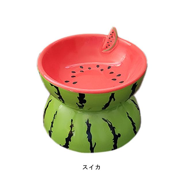 陶器製脚付フードボウル フルーツ 犬用 食器 フードボウル ペット