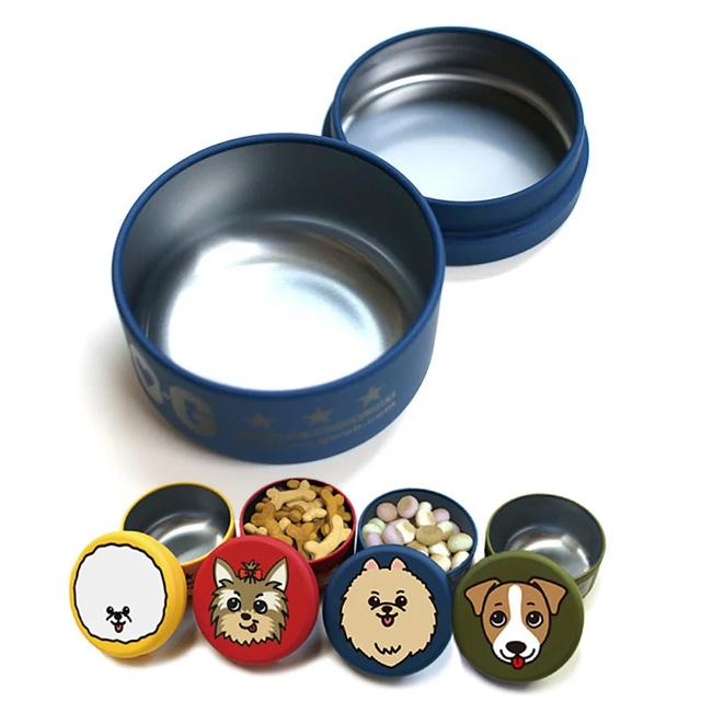 DOGプチ缶ケース プードル 携帯おやつケース トリーツケース 小物入れ