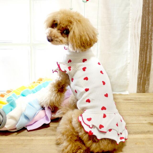 ハート スターリブフリルワンピース ドッグウエア 小型犬 犬服 あんずドッグ 春夏 秋冬 Pw1492 Anzudog あんずドッグ 通販 Yahoo ショッピング