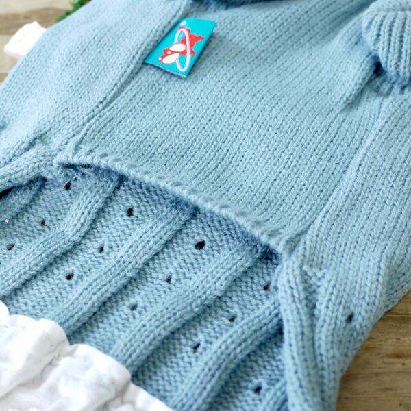 コットンレースニットワンピースドッグウエア 小型犬 あんずドッグ 犬