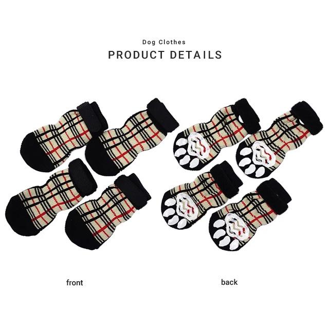 L'ange ランジュ ペットソックス4足セット DOG SOCKS ドッグソックス