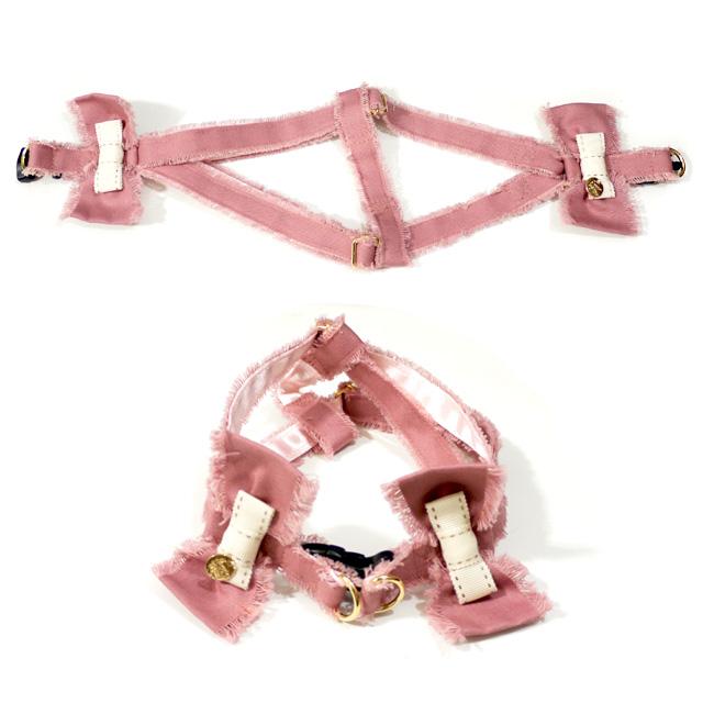 フリンジリボン ハーネス（胴輪） S DH335 Luludoll（ルルドール） お