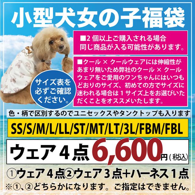 ❤犬服　クークチュール　お纏め4点 在庫限り】2024クークチュール夏福袋 SS〜3L ウェア4点入り クール福袋