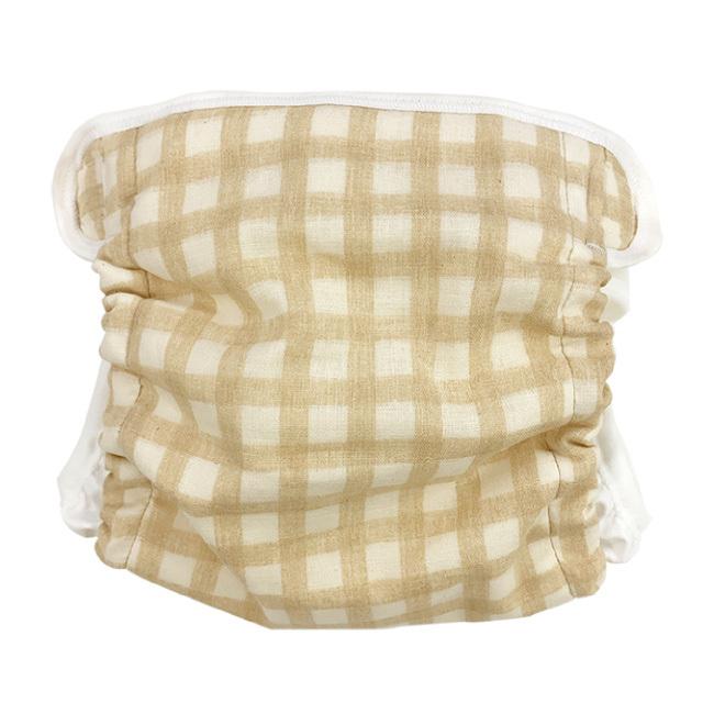 ベビー服 赤ちゃん 服 ベビー おむつカバー オムツカバー 保育園 女の子 男の子 ガーゼ 綿 日本製チェック柄内ベルトおむつカバー |  | 01