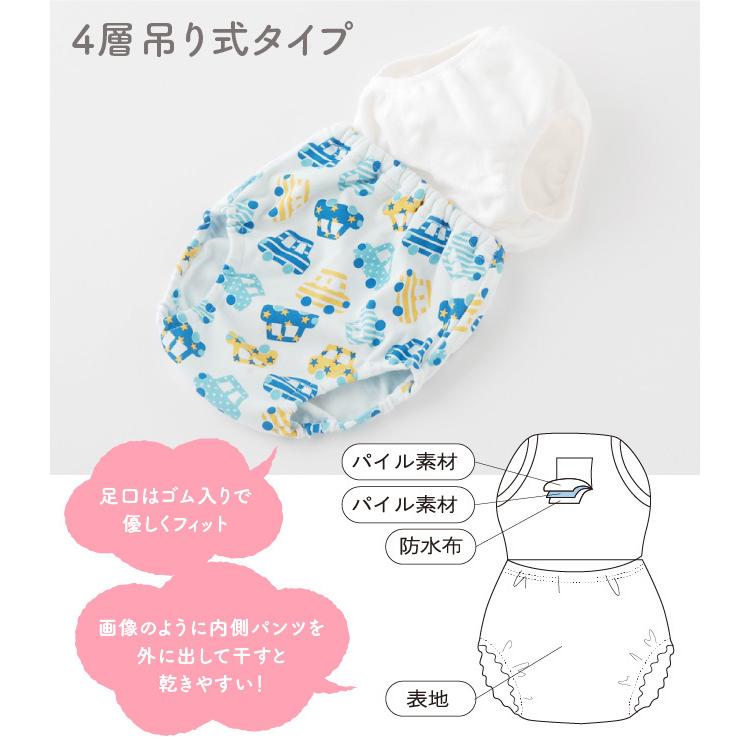 トレーニングパンツ 4層 5枚セット トレパン トイレトレーニング トイトレ 男の子 ベビー 子供 保育園 80 90 95 100 4層吊り式トレーニングパンツ5枚組 |  | 08
