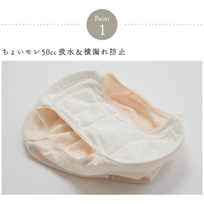 尿漏れ 尿モレ ショーツ レディース 女性用 軽失禁 S M L LL 失禁パンツ腰ゴム50ｃｃ |  | 04