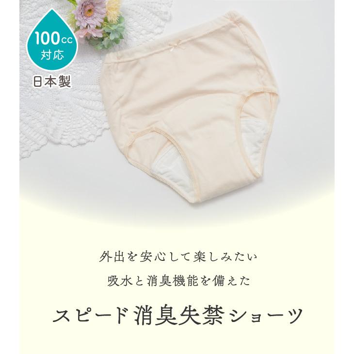 尿漏れ 尿モレ ショーツ レディース 女性用 軽失禁 S M L LL 失禁パンツ腰ゴム100ｃｃ |  | 01