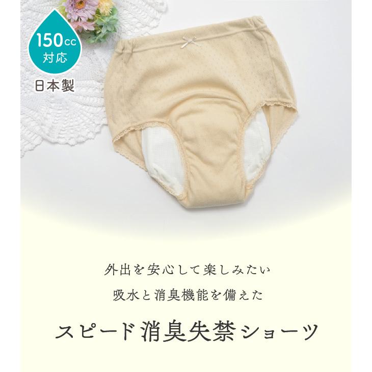 尿漏れ 尿モレ ショーツ レディース 女性用 軽失禁 失禁パンツ腰ゴム150ｃｃ3L |  | 01