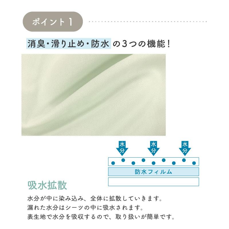 シーツ おねしょ 夜尿症 子供 ベビー 赤ちゃん 消臭すべり止め防水ハーフシーツ90×140cm |  | 05