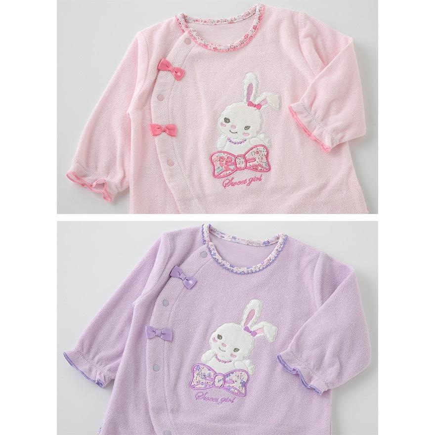 ベビー服 赤ちゃん 服 ベビー カバーオール 長袖 女の子 60 70 お出かけ スウィートガールうさぎタオル地カバーオール P2980 Chuckle 通販 Yahoo ショッピング