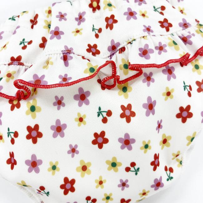 ベビー服 赤ちゃん 服 ベビー 水着 パンツ 水遊び 女の子 花柄 いちご柄 レモン柄 80 90 100 フリル付きスイムパンツ |  | 06