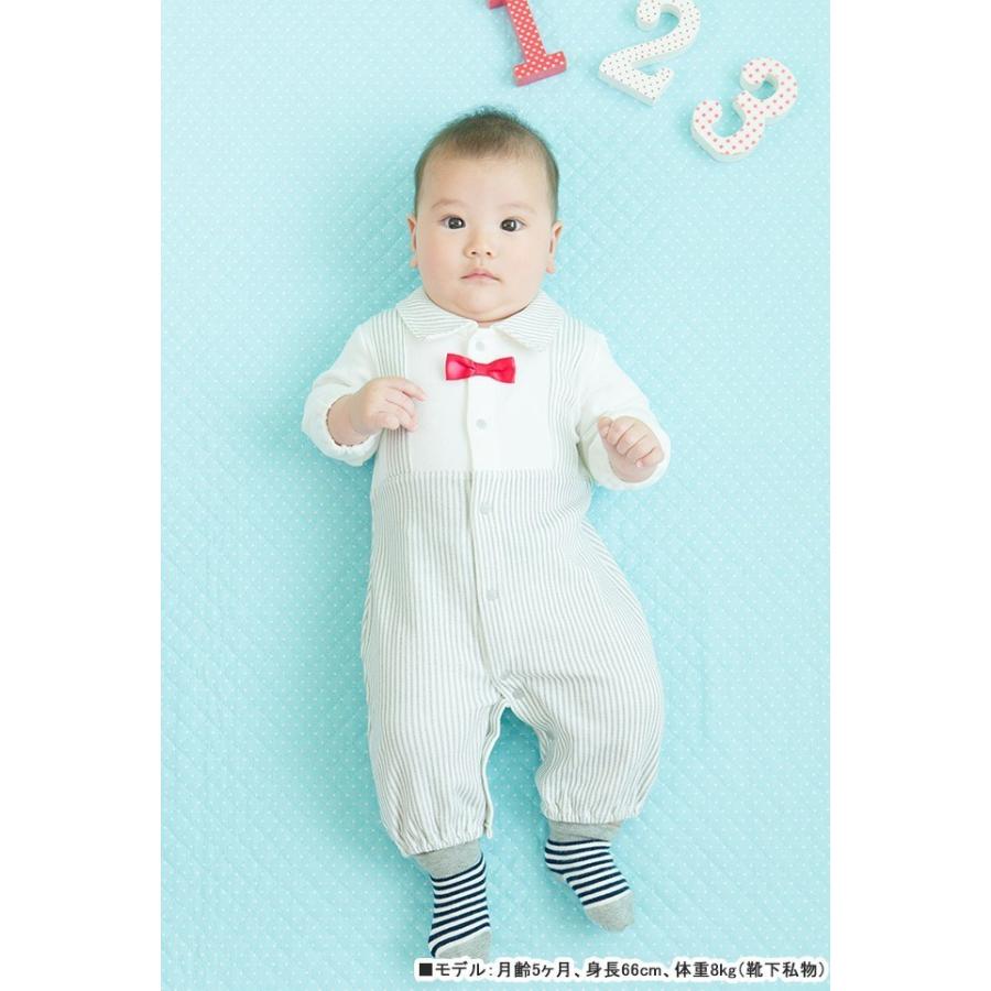 ベビー服 赤ちゃん 服 ベビー ツーウェイオール 男の子 ギフト 蝶ネクタイ重ね着風新生児ツーウェイオール P5107a Chuckle 通販 Yahoo ショッピング