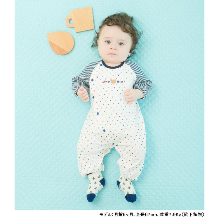 ベビー服 赤ちゃん 服 ベビー ツーウェイオール 新生児 ドレス 男の子 出産祝い ギフト 50-60cm トランプ柄新生児ツーウェイオール