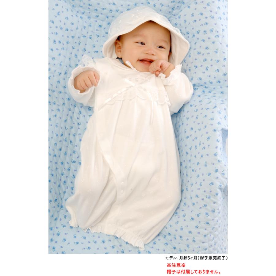 ベビー服 赤ちゃん 服 ベビー ツーウェイオール ドレス セレモニー 女の子 男の子 退院 お宮参り ピュアホワイト新生児ツーウェイオール P5336a Chuckle 通販 Yahoo ショッピング