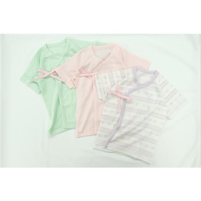 ベビー服 赤ちゃん 服 ベビー 新生児肌着 短肌着 コンビ肌着 女の子 新生児 50 60 水玉ドットレース花柄新生児肌着5枚セット P6024e Chuckle 通販 Yahoo ショッピング