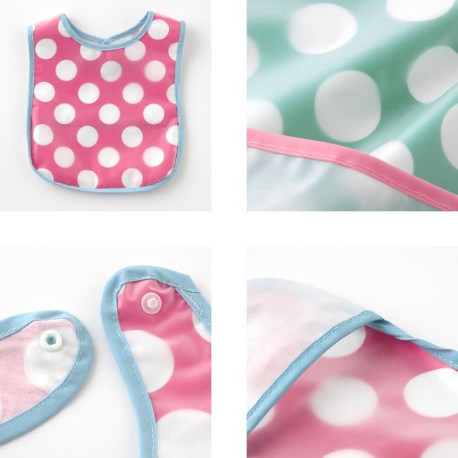 ベビー服 赤ちゃん 服 ベビー お食事エプロン 男の子 女の子 出産祝い ギフト ドット食事用エプロン2枚組 P8184 Chuckle 通販 Yahoo ショッピング