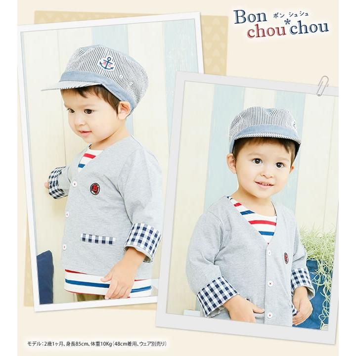 ベビー服 赤ちゃん 服 ベビー 帽子 男の子 *ボンシュシュ* マリン