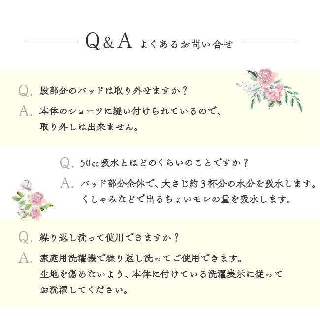 尿漏れ 尿モレ ショーツ レディース 女性用 軽失禁 S M L LL 失禁パンツ腰ゴム50ｃｃ |  | 06