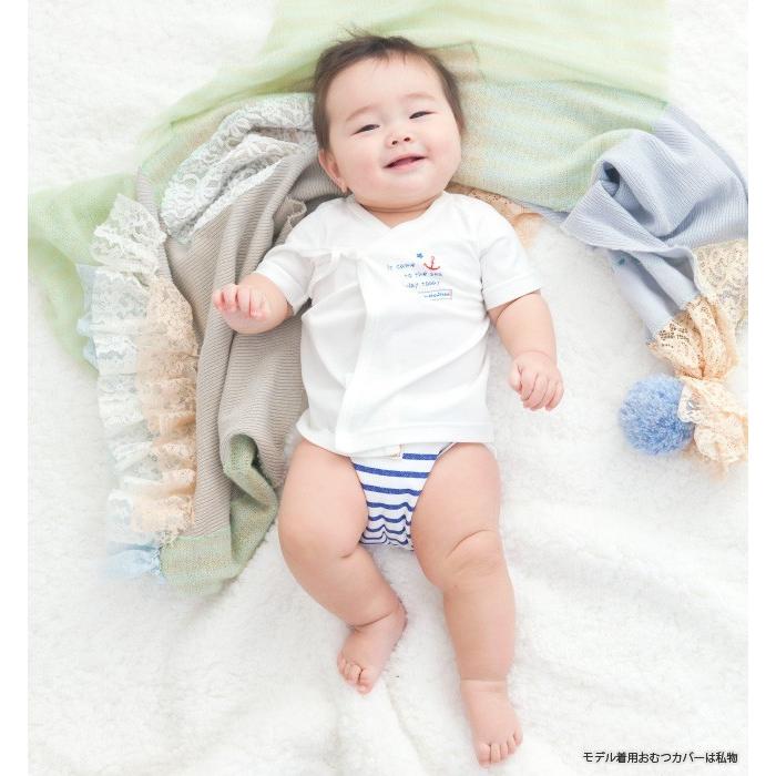 ベビー服 赤ちゃん 服 ベビー 新生児肌着 短肌着 コンビ肌着 男の子 新生児 50 60 フレンチマリン柄 ボーダー星柄新生児肌着12枚セット W6010e Chuckle 通販 Yahoo ショッピング