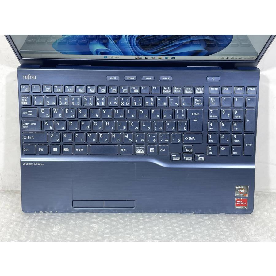 LIFEBOOK AH □富士通 AH50/H1 / Ryzen 7 5700U 16GBメモリー 256GB