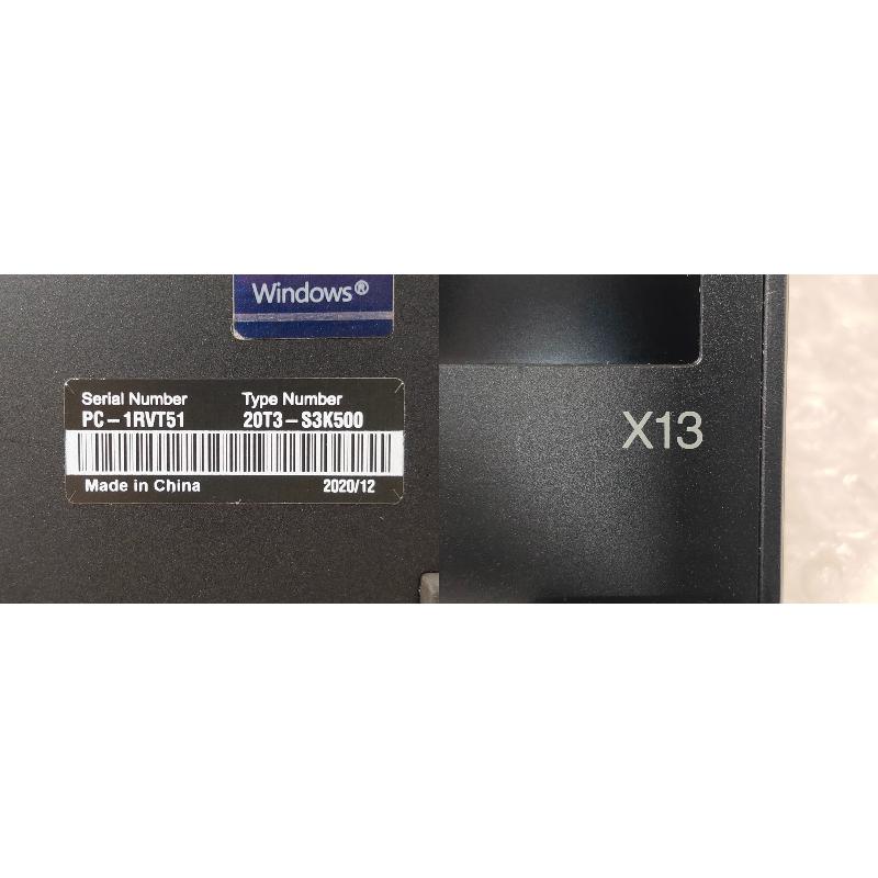 ThinkPad X ○レノボ Lenovo X13 Gen1 / i5-10210U 8GBメモリ 256GB