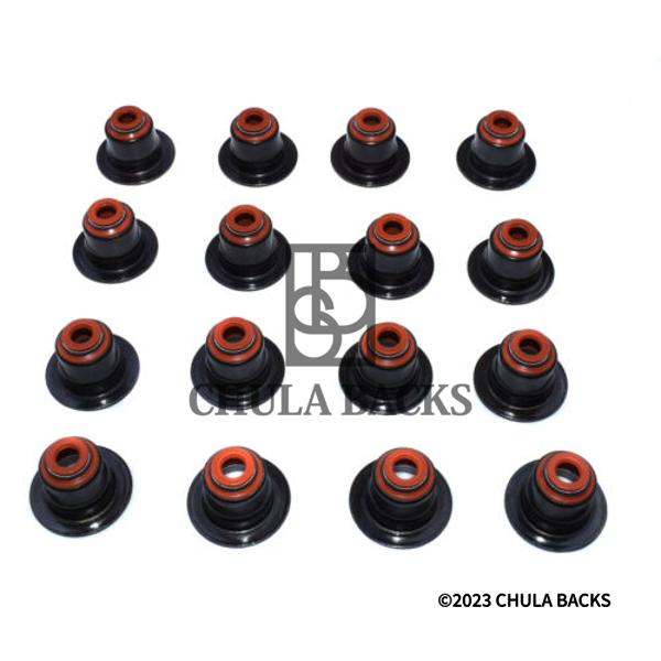 BMW E60 E64 E65 E66 545I 550I 650I X5 セット OF 16 バルブ STEM シール