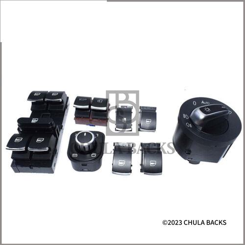 VOLKSWAGEN PASSAT GOLF JETTA CC 200610 8個セット ミラー ウィンドウ ヘッドライト スイッチ セット