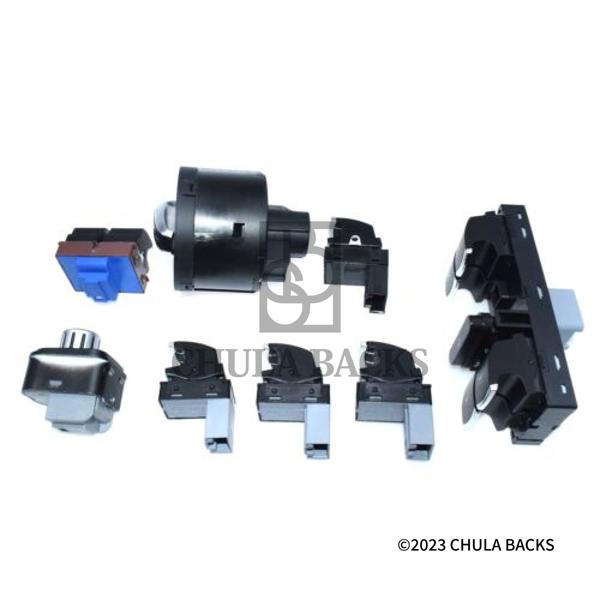 VOLKSWAGEN PASSAT GOLF JETTA CC 200610 8個セット ミラー ウィンドウ ヘッドライト スイッチ セット