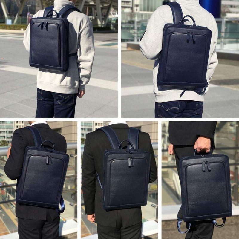 21年新作入荷 メンズ バックパック タウンリュック ビジネスリュック 本革 リュックサック Xia Roee 2way ネイビー Sh バッグ