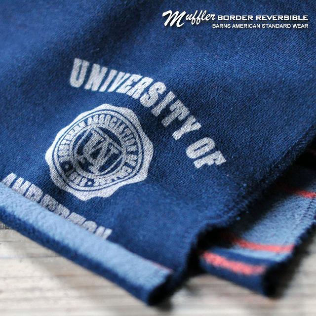 《大感謝祭セール》マフラー レディース メンズ 男女兼用 アウトドア 両A面 フリース BARNS バーンズ ボーダー リバーシブル マフラー ストール | BARNS OUTFITTERS | 06