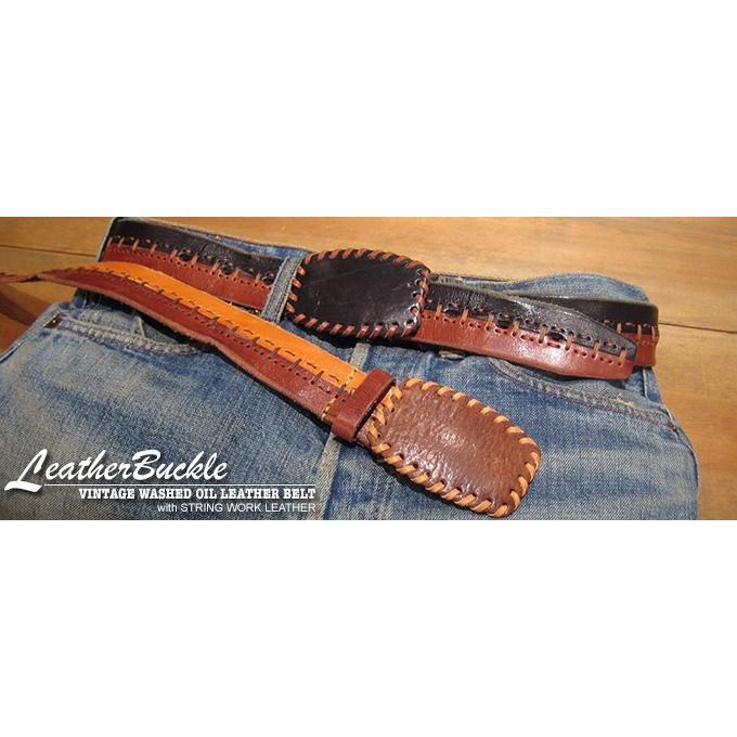 《半額セール》ベルト メンズ 本革 牛革 40mm カジュアル 天然皮革 HTC風 パンク ロック BELT ビンテージ レザーバックル 牛革ベルト | ブランド登録なし | 04