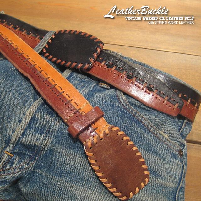 《半額セール》ベルト メンズ 本革 牛革 40mm カジュアル 天然皮革 HTC風 パンク ロック BELT ビンテージ レザーバックル 牛革ベルト | ブランド登録なし | 05