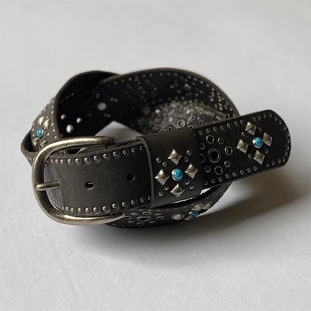 HTC風/本革（牛革）スタッズベルト（ハンドメイド） スタッズ ベルト