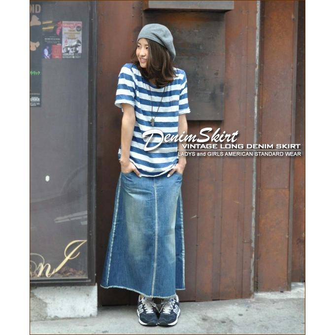 CHUNKY FACTORY スカート デニムスカート ロンスカ ロング丈