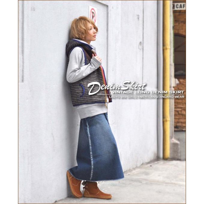 CHUNKY FACTORY スカート デニムスカート ロンスカ ロング丈