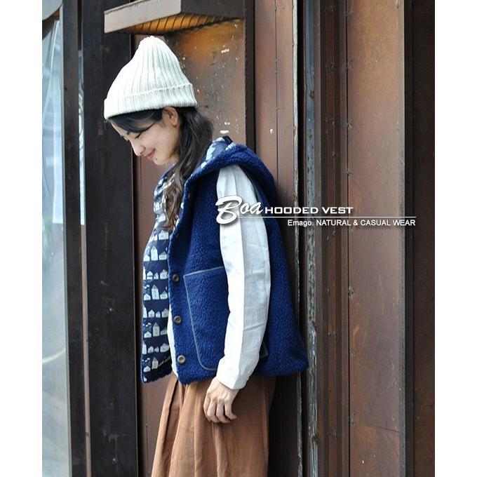 ボア ベスト パーカー レディース 重ね着 体型カバー ゆったり カジュアル アメカジ ナイロン 北欧 配色 パイピング ボア フード パーカーベスト Dv Chunky Factory 通販 Yahoo ショッピング