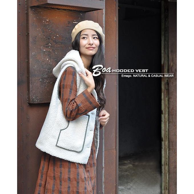 Sale ボア ベスト パーカー レディース 重ね着 体型カバー ゆったり カジュアル アメカジ ナイロン 北欧 配色 パイピング ボア フード パーカーベスト Dv Chunky Factory 通販 Yahoo ショッピング