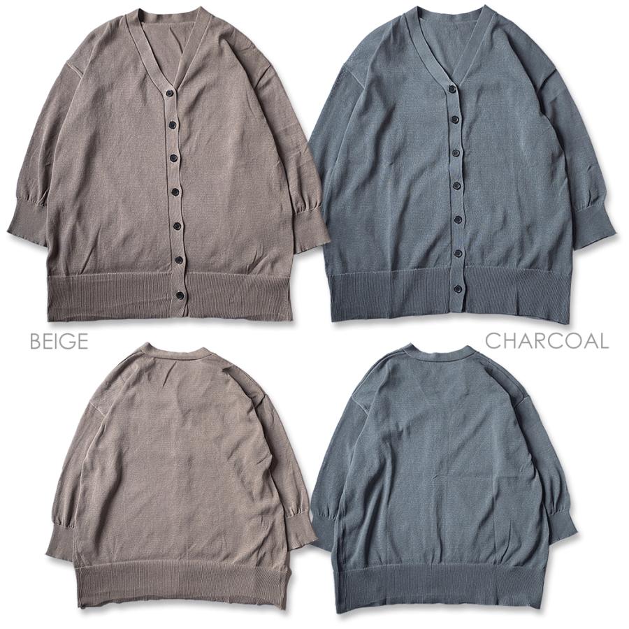 《お試し40％OFFセール》カーデ ゆったり ワイド ロング チュニック トップス レディース体型カバー 大きい シンプル ロング ビッグ カーディガン | ブランド登録なし | 06