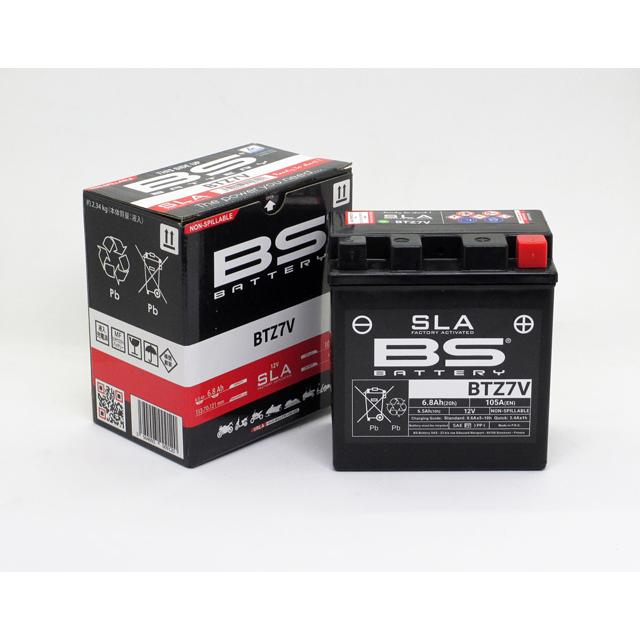 新品BS BATTERY BTZ7V バイク用バッテリー 〔YTZ７Ｖ互換〕 バイクバッテリー BSバッテリー 完全密閉充電済み BTZ7V YTZ7V互換