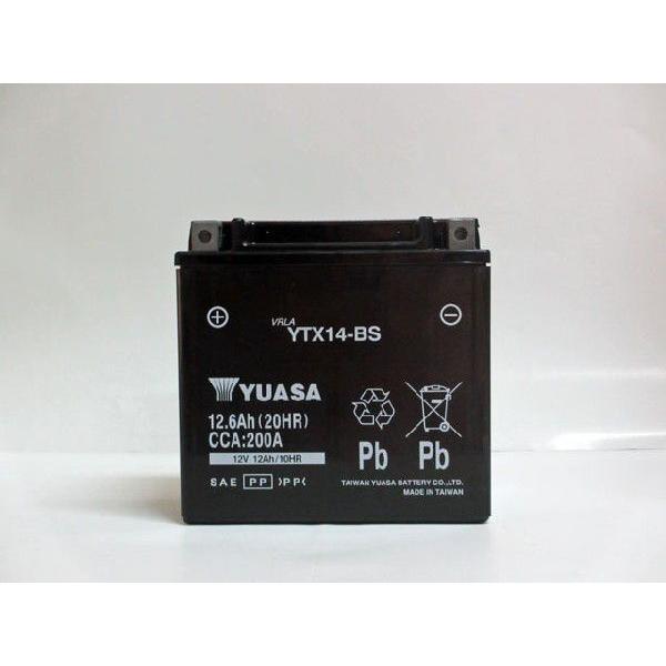 バイクバッテリー 台湾ユアサ 初期充電済み YTX14-BS : 中央商会Yahoo