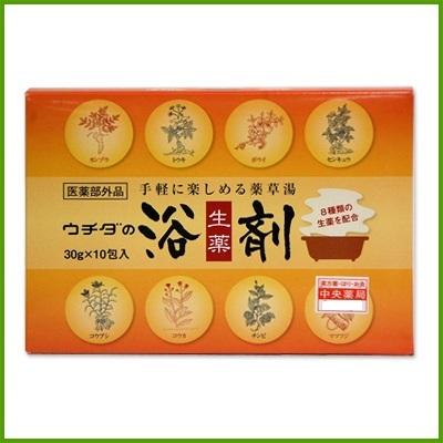 【あせも・しもやけ・痔に】ウチダの浴剤 30g×10包入 10個セット