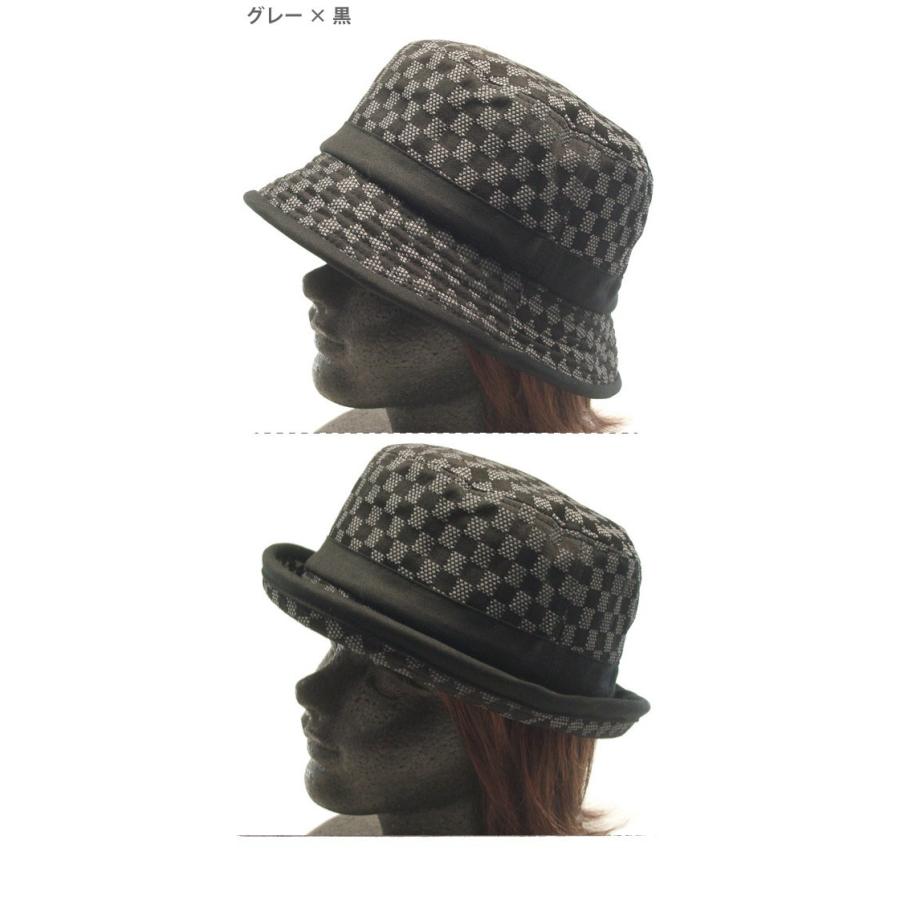 ポークパイハット DIGZHAT ブロックチェック 大きいサイズも バケット