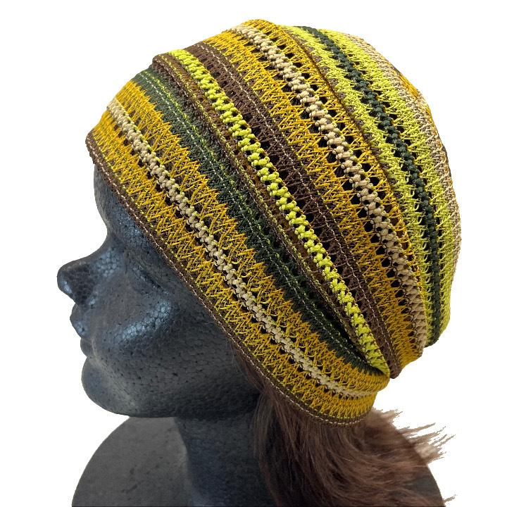 ワッチ イエロー サマーワッチ 薄手 エスニック 民族調 サマーニット