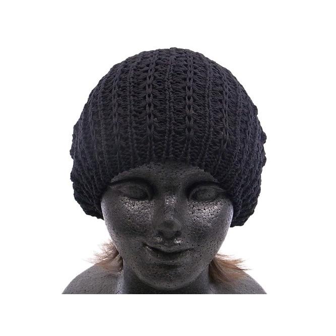 デザインニット ベレー帽 ブラック 帽子 タム ニット帽 :r37-dkbblack:チュパキャプラ - 通販 - Yahoo!ショッピング