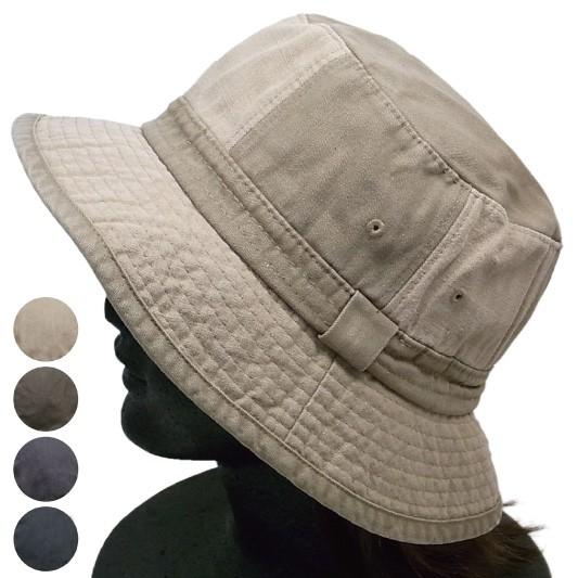 バケットハット コットン 切替 デザイン バケハ メンズ レディース サファリハット 帽子 :r63-2ch:チュパキャプラ - 通販